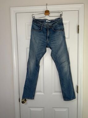 Nonnative Dweller 4P Jeans Size 2 Light Blue Distressed Made in Japan